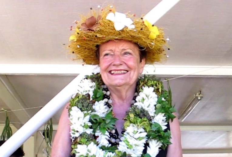 Murielle Arondeau au terme de sa mission a quitté les Marquises lundi.