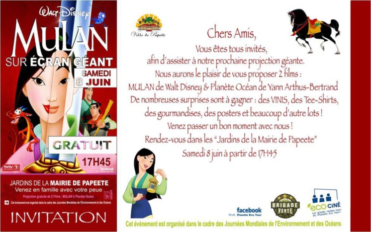 Projection géante, ce samedi 8 juin à 17h45