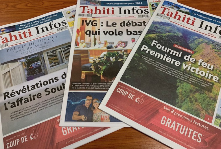 Tahiti Infos de nouveau habilité à diffuser les annonces légales Tahiti Infos de nouveau habilité à diffuser les annonces légales
