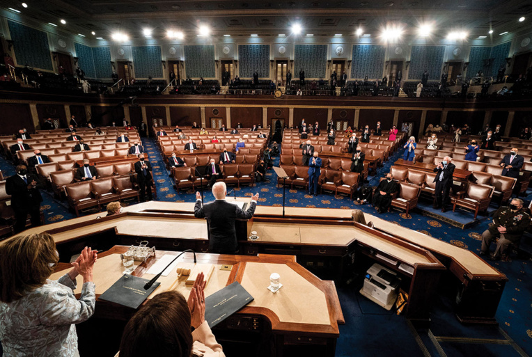 Ambitieux, Biden reste bridé par l'obstacle d'un Congrès divisé Ambitieux, Biden reste bridé par l'obstacle d'un Congrès divisé