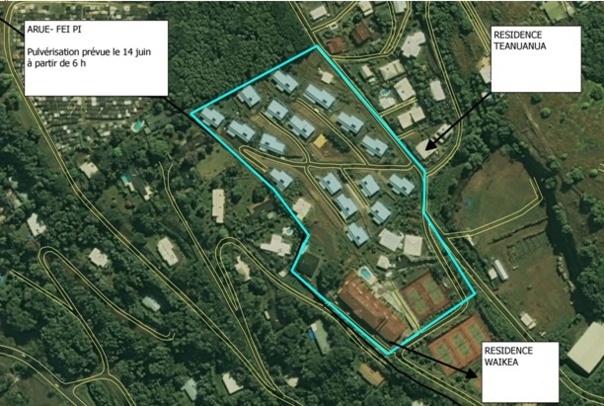 Dengue : Pulvérisation anti-moustiques à Arue, vendredi 14 juin Dengue : Pulvérisation anti-moustiques à Arue, vendredi 14 juin