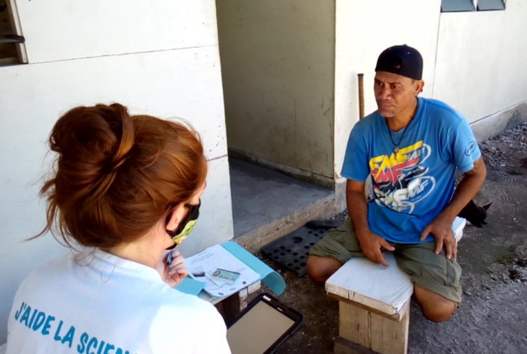 Tehio, habitant de Hoa participant au projet de santé Mataea.
