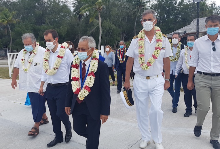 Arrivée de Sébastien Lecornu à Bora Bora Arrivée de Sébastien Lecornu à Bora Bora