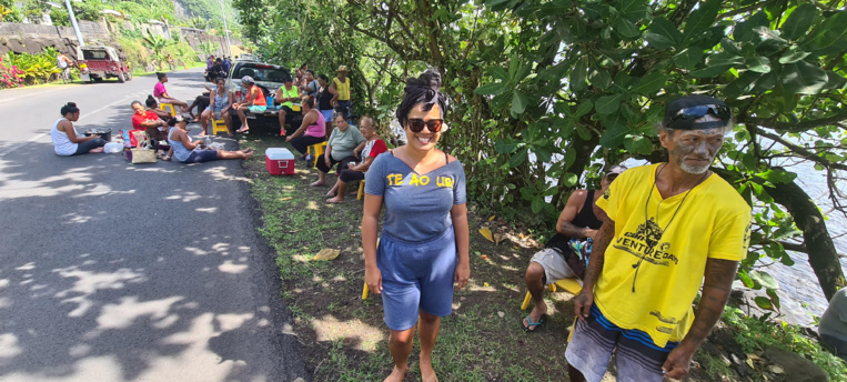 À Tautira, une manifestation contre le dynamitage À Tautira, une manifestation contre le dynamitage