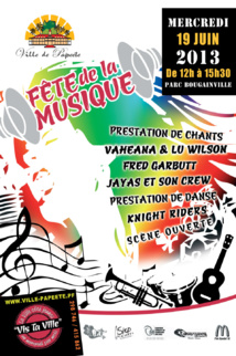 «VIS TA VILLE fête la musique» ce Mercredi 19 juin
