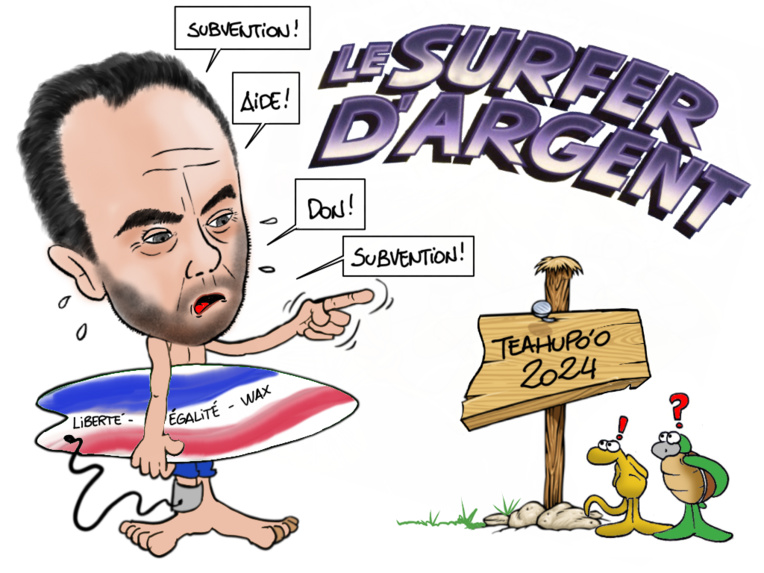 "Le surfer d'argent", par Munoz "Le surfer d'argent", par Munoz