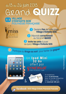 Grand jeu Facebook du Village d'Enfants SOS de Papara