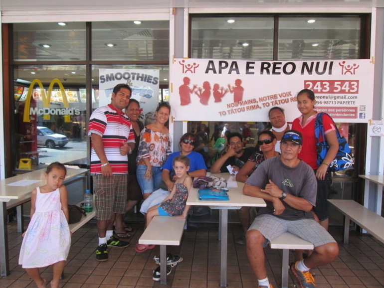 L'association " 'Apa 'e Reo Nui " regroupe plus d'une quarantaine de membres de tous âges.
