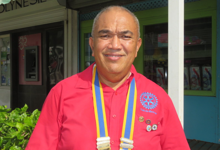 Georges Nahei, nouveau président du Rotary Club de Moorea