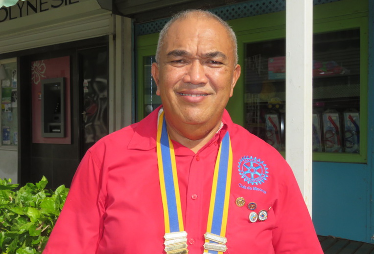 Georges Nahei, nouveau président du Rotary Club de Moorea Georges Nahei, nouveau président du Rotary Club de Moorea