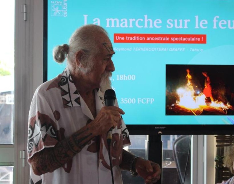 Raymond Graffe, organisateur de la marche sur le feu.