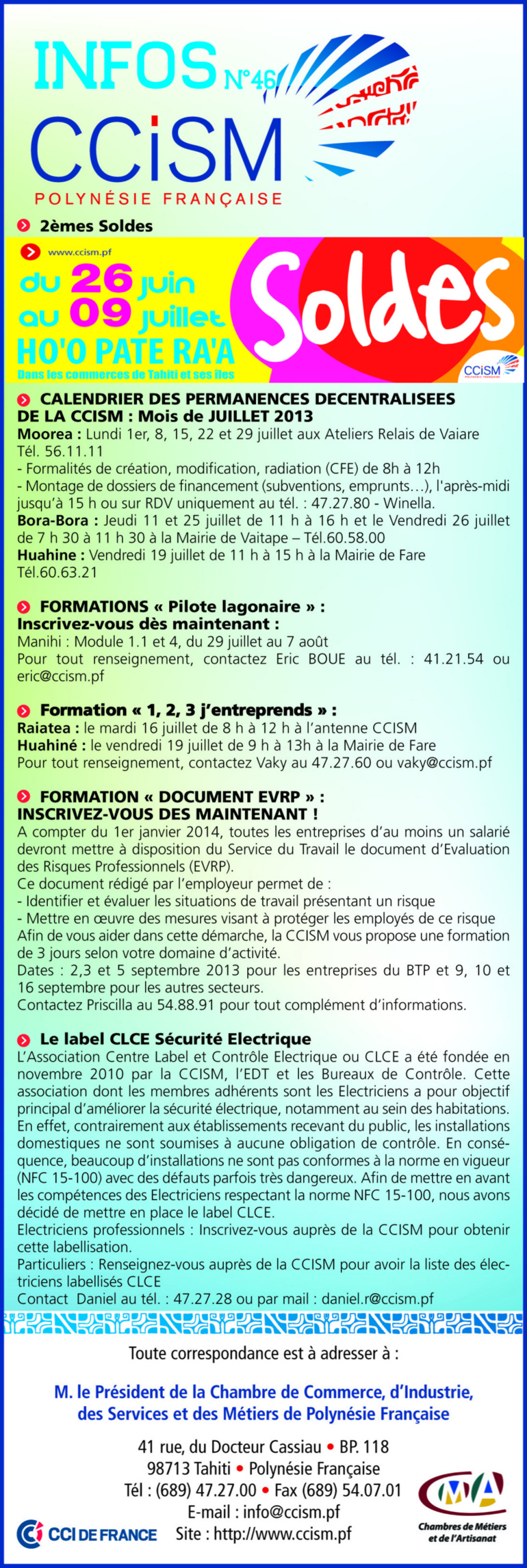 Infos CCISM N°46 Infos CCISM N°46