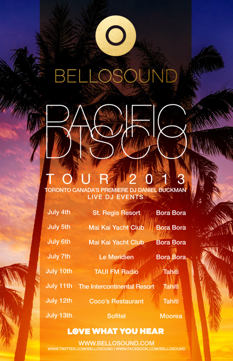 Le DJ Canadien « Daniel BUCKMAN» au Méridien Bora Bora
