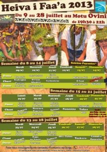 Heiva i Faa’a 2013: Annulation de la soirée de dimanche 14 juillet Heiva i Faa’a 2013: Annulation de la soirée de dimanche 14 juillet