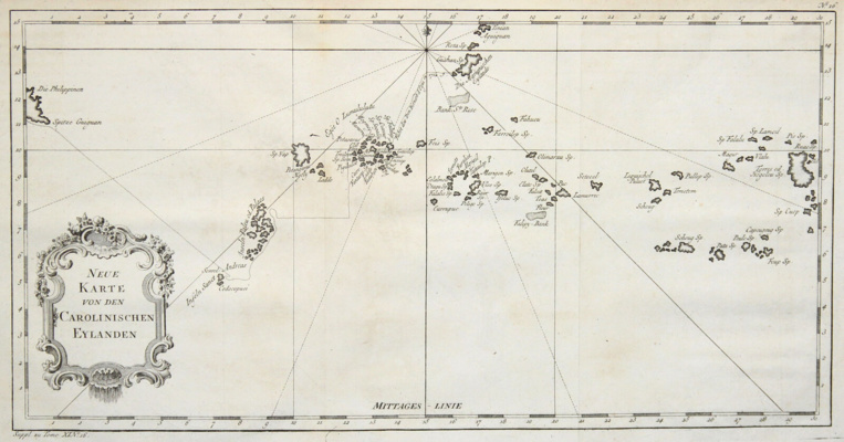 Cette vieille carte allemande de la Micronésie ne permet pratiquement pas d’identifier les îles et atolls, dans la mesure où presque tous les noms ont changé. Cette vieille carte allemande de la Micronésie ne permet pratiquement pas d’identifier les îles et atolls, dans la mesure où presque tous les noms ont changé.