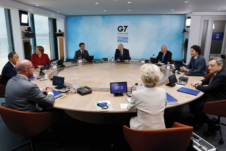 G7: les dirigeants se retrouvent en personne pour parler vaccins et climat, une première depuis la pandémie