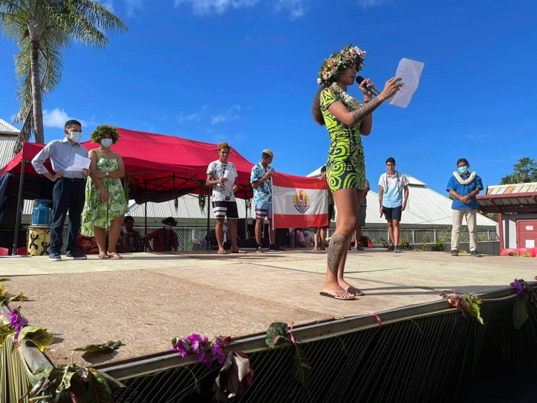Le lycée professionnel de Uturoa fait son spectacle Le lycée professionnel de Uturoa fait son spectacle