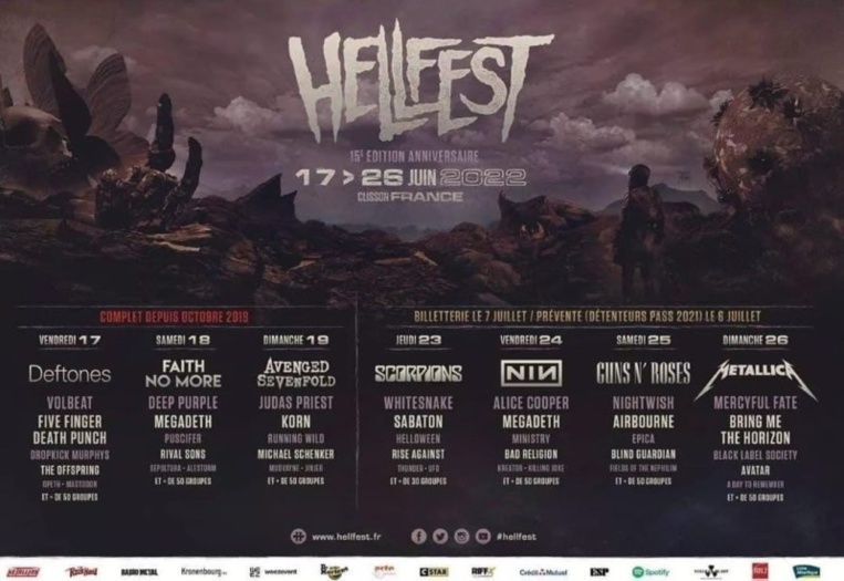 Hellfest: Metallica et une double édition en 2022 Hellfest: Metallica et une double édition en 2022