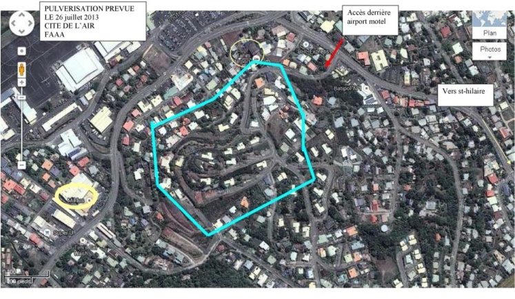 Lutte contre la dengue - pulvérisations ce vendredi 26 juillet à Faa'a dans la résidence « Cité de l’Air » Lutte contre la dengue - pulvérisations ce vendredi 26 juillet à Faa'a dans la résidence « Cité de l’Air »
