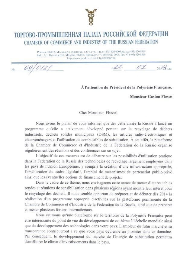 Le russe Lukoil souhaite investir en Polynésie