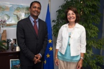 Le ministre s’est entretenu avec le commissaire européenne en charge des Affaires maritimes et de la Pêche, Maria Damanaki.