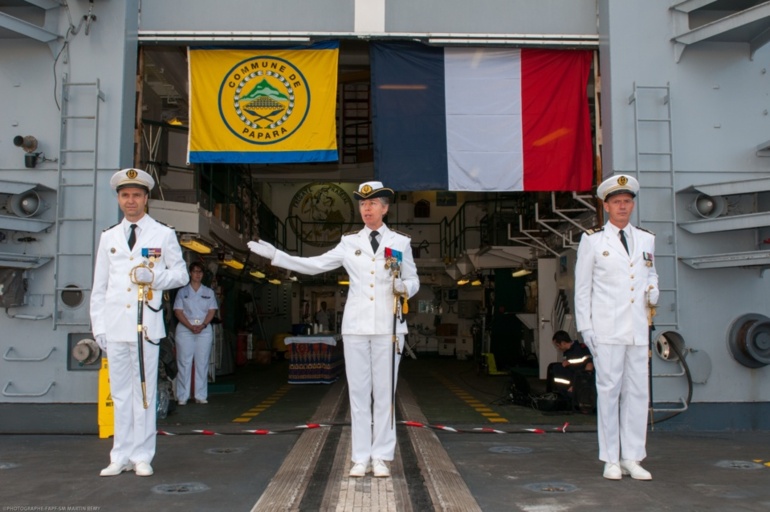 Prise de commandement de la frégate de surveillance Prairial
