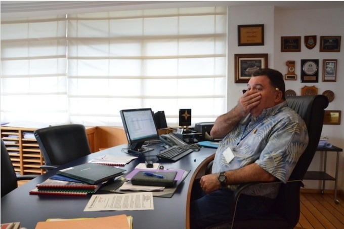 Mario Banner-Martin, directeur du Port Autonome de Papeete (archive du 19 octobre 2012)