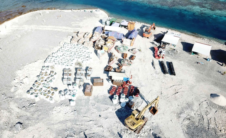 Marutea Nord débarrassé de l'épave taiwanaise, le Shen Long Yu 21 Marutea Nord débarrassé de l'épave taiwanaise, le Shen Long Yu 21