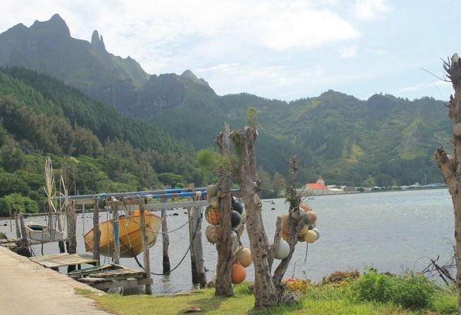 L'île de Rapa a essuyé des rafales de vents violents, dont la force pouvait atteindre plus d'une centaine de kilomètre à l'heure.