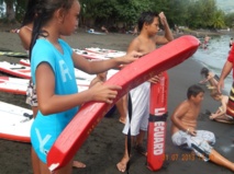 Centre de loisirs de Papeete: Initiation aux gestes de sauvetage en mer et randonnée en paddle