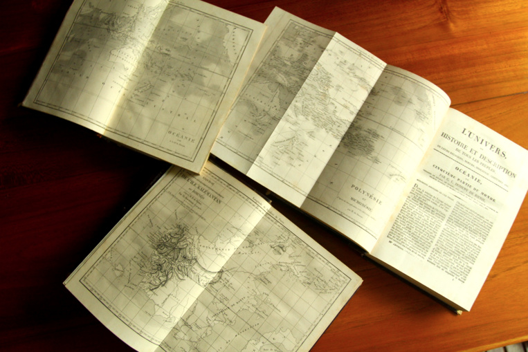 De Rienzi a pris soin d’enrichir les trois tomes “océaniens” de cartes fort détaillées pour l’époque.