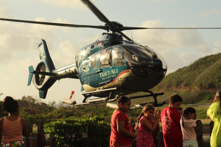 Aux Marquises, les hélicoptères ont pris le relais