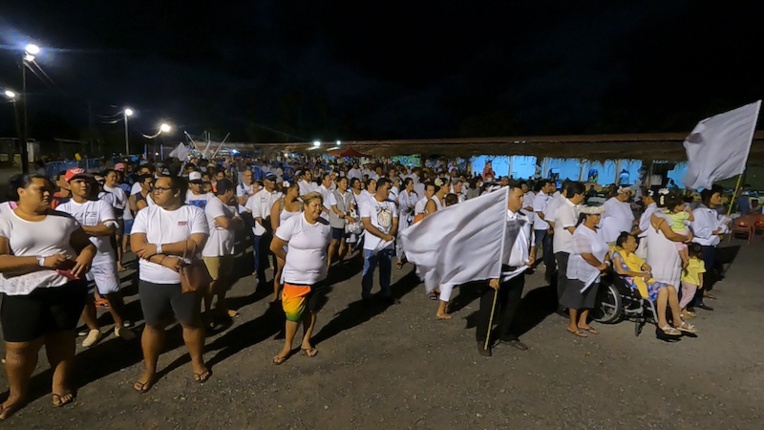 Taputapuatea marche contre la violence Taputapuatea marche contre la violence