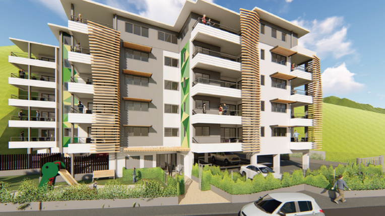 La prévision en trois dimensions de l'immeuble Titioro Iti.