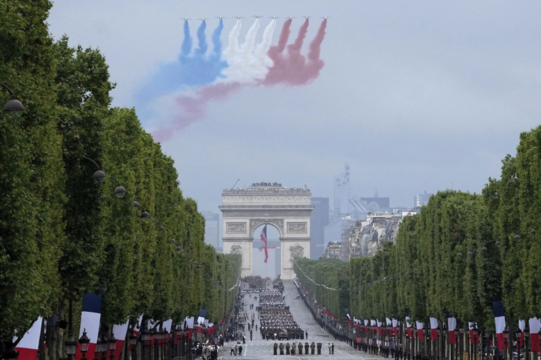 Dernier défilé militaire du quinquennat Macron à Paris pour le 14 Juillet Dernier défilé militaire du quinquennat Macron à Paris pour le 14 Juillet