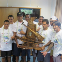Remise du Trophée Perpétuel Tahiti Nui Va’a au Club Entreprise AIR TAHITI