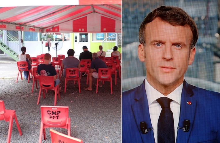 Les annonces de Macron sans grand effet sur la vaccination au fenua Les annonces de Macron sans grand effet sur la vaccination au fenua