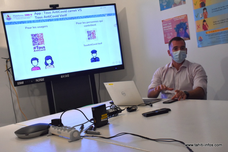 Romain Flory, le chef de projet Santé-numérique de la plateforme Covid. Romain Flory, le chef de projet Santé-numérique de la plateforme Covid.