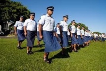 Défilé de police à Tonga
