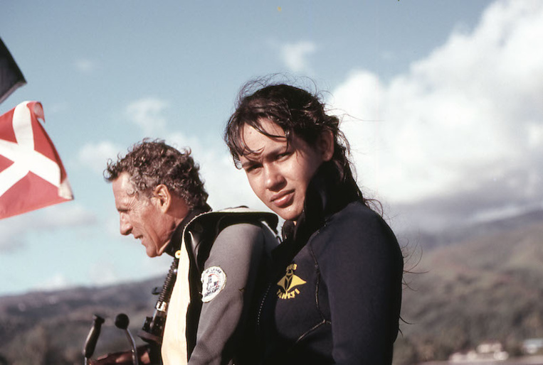 Jean-François Chazottes et sa fille Valérie en 1988. (© Collection Valérie Louvat-Chazottes)