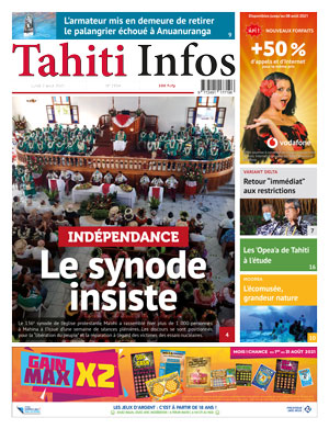 Cliquez sur la Une pour lire le journal