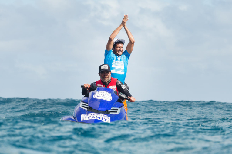 Jérémy Florès tirera sa révérence fin août à Teahupoo, théâtre de la 8e et dernière étape du CT cette saison. Il s'était imposé en 2015 à Tahiti, l'une de ses quatre victoires sur le tour mondial.  (Photo : Kelly Cestari/WSL)