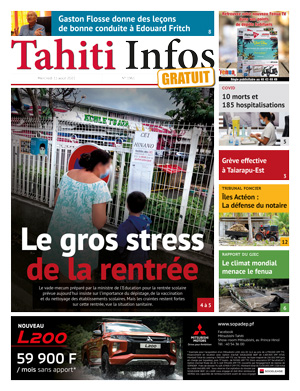 Cliquez sur la Une pour lire le journal