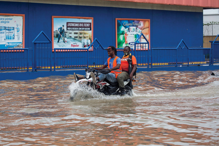 La tempête tropicale Grace traverse actuellement les Caraïbes. ERIKA SANTELICES / AFP La tempête tropicale Grace traverse actuellement les Caraïbes. ERIKA SANTELICES / AFP