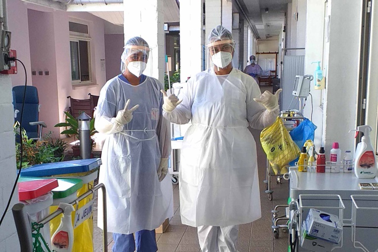 Des stagiaires du CFPA en renfort à l'hôpital de Taravao
