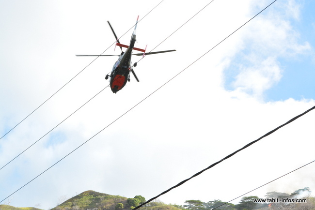 Feu de brousse à Mahina : tous les centres de secours de Tahiti mobilisés