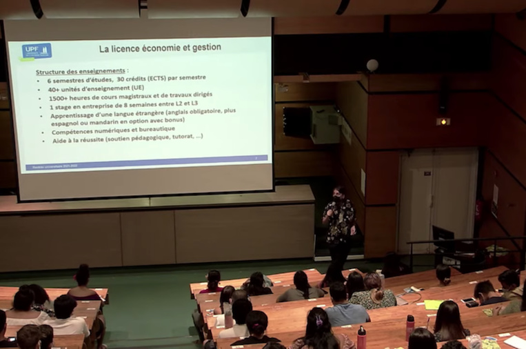 Seule la rentrée des premières années s'est déroulée en présentiel lundi à l'UPF. Seule la rentrée des premières années s'est déroulée en présentiel lundi à l'UPF.