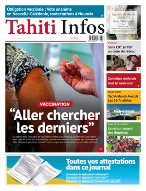 Cliquez sur la Une pour lire le journal