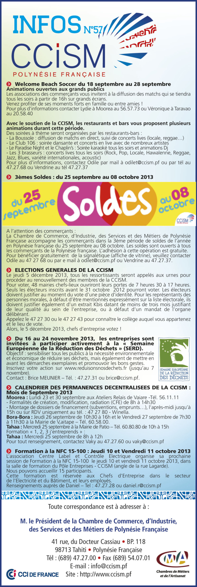 Infos CCISM N°57 Infos CCISM N°57