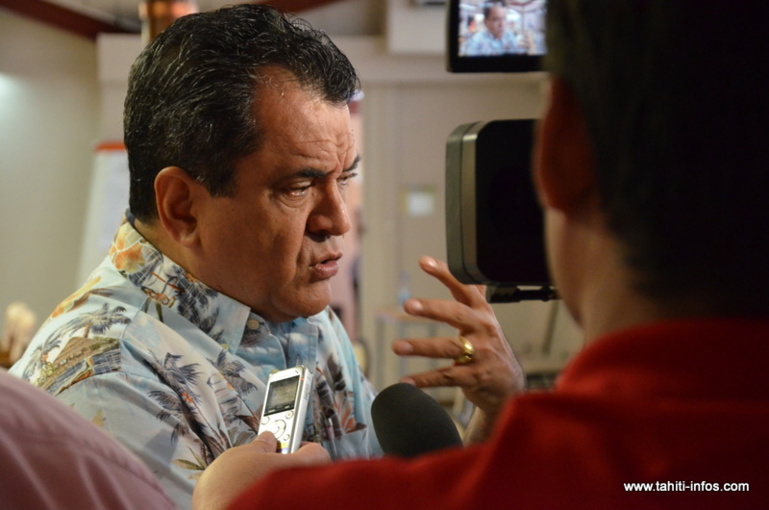 Edouard Fritch, président de l'Assemblée de Polynésie française